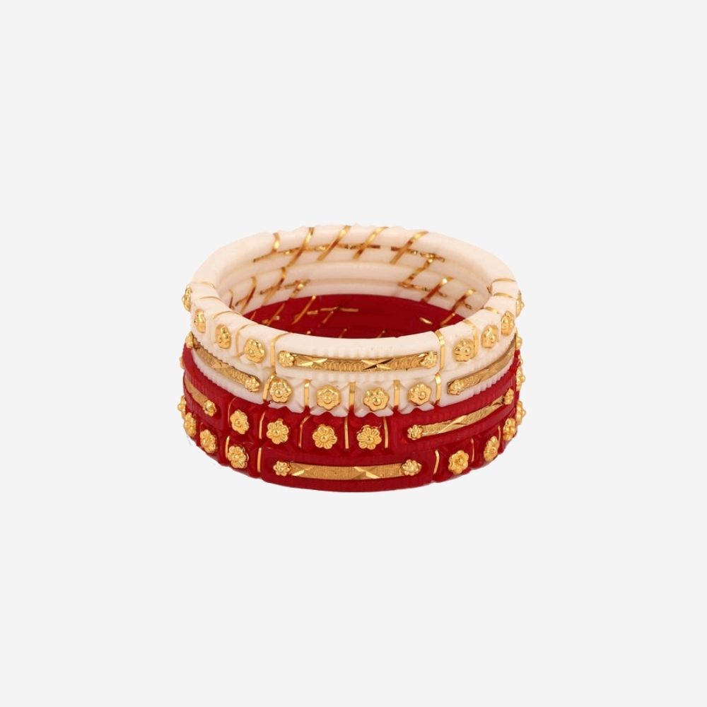 Buy online Red Gold Tone Pola Bangles from fashion jewellery for Women by  Citygold for ₹270 at 0% off | 2024 Limeroad.com